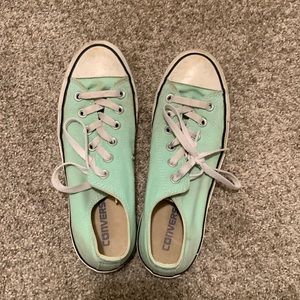 Mint Green Converse Shoes